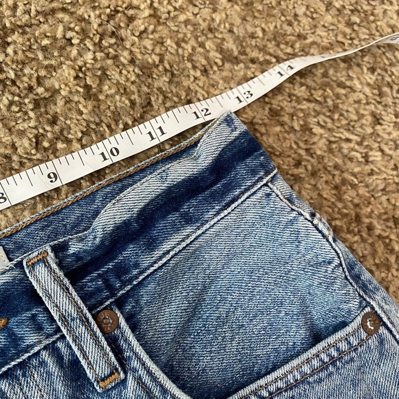 Agolde 90's Pinch Waist Short High Rise Straight Leg in Marquee Size 23 - Picture 12 of 12